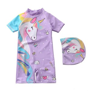 LATO Jednoczęściowy strój kąpielowy + czapeczka 70-120CM