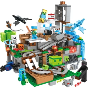 Zabawka Zestaw Klocki Minecraft Jaskina Góry Wiejskie 533szt