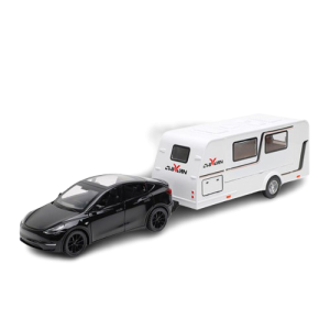Zabawka Samochód 1/32  Tesla + Kamper Dźwięki i Światło