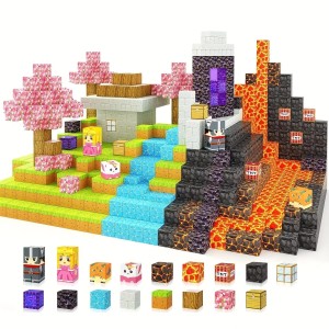 Klocki Magnetyczne Konstrukcyjne Minecraft 180
