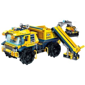 Zestaw Klocki Wielka Ciężarówka  Budowlana Dla Chłopca