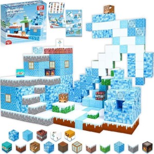 Klocki Magnetyczne Minecraft Ice World 100 Elementów