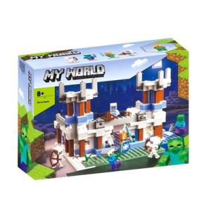 Klocki Zestaw Minecraft  Lodowy Zamek 499szt