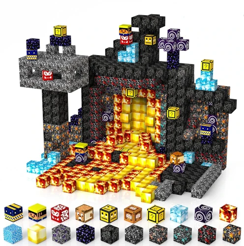 300szt Magnetyczne Klocki Minecraft Zestaw w Pudełku TNT