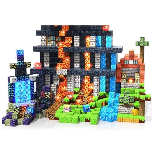 300szt Magnetyczne Klocki Minecraft Zestaw w Pudełku TNT