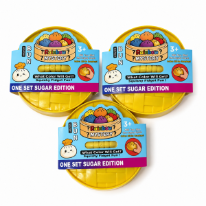 Zabawka Gniotek 3x Squishy Dumpling 10 cm rainbow