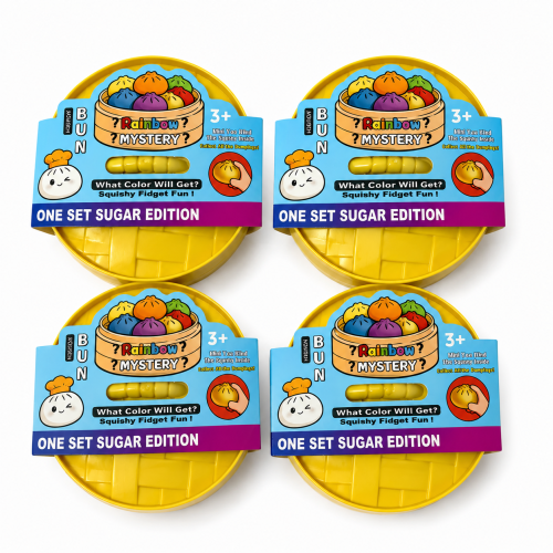 Zabawka Gniotek Squishy Dumpling 10 cm rainbow