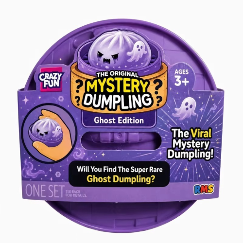 Mystery Dumpling Ghost Antystresowa Zabawka Niespodzianka Duszek Fioletowy 8,5 cm