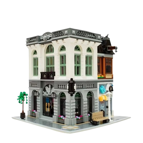 Klocki Zestaw STREET VIEW Bank Budynek 2380szt