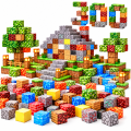 Klocki Magnetyczne Minecraft 300szt + Figurki