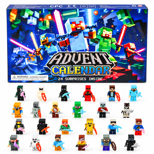 Kalendarz Adwentowy Klocki Figurki MINECRAFT 24 sztuki